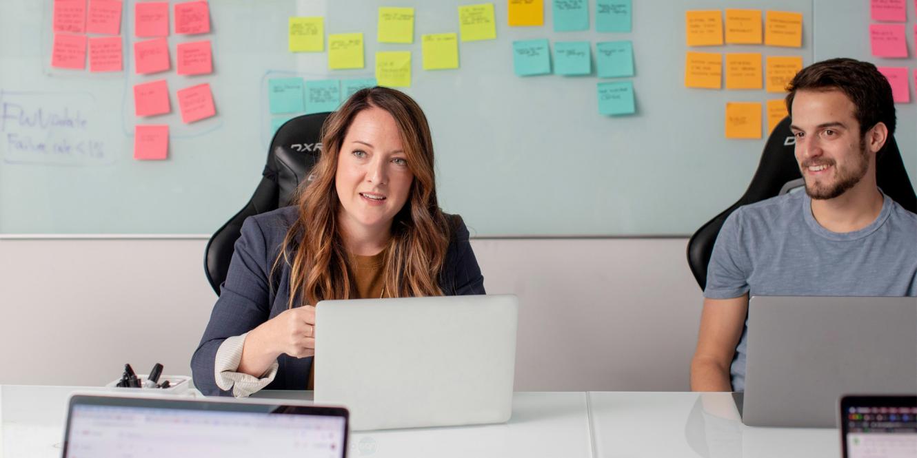 Professional woman leading a meeting