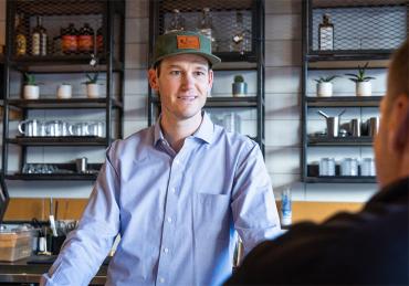 CU Denver graduate running his business